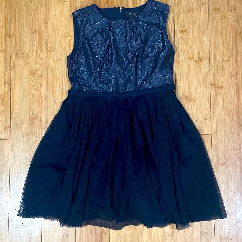 Crewcuts J Crew Sparkling Navy Dress Girls 7